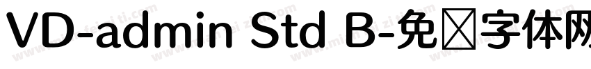 VD-admin Std B字体转换